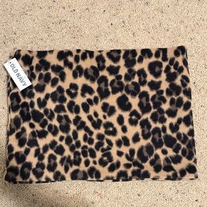 Old Navy Black and Tan Animal Print Infinity Scarf